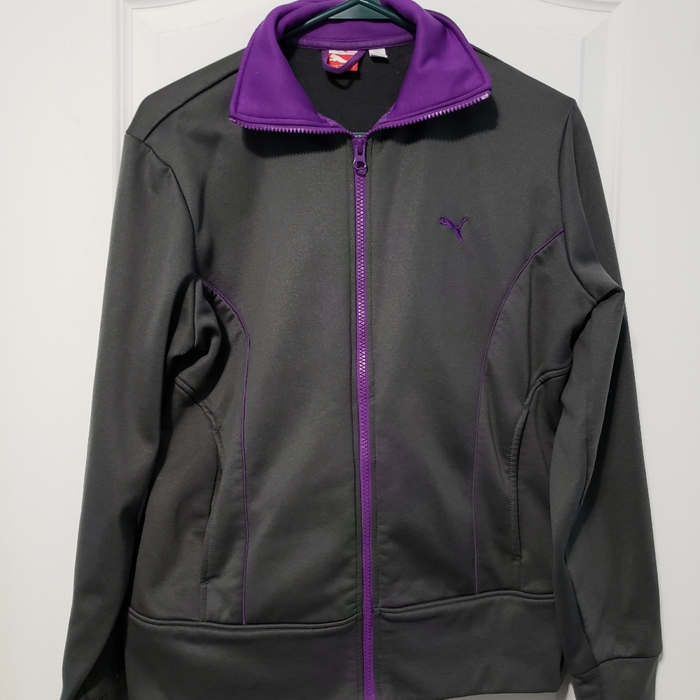 Puma Grey and Purple Vest Size L